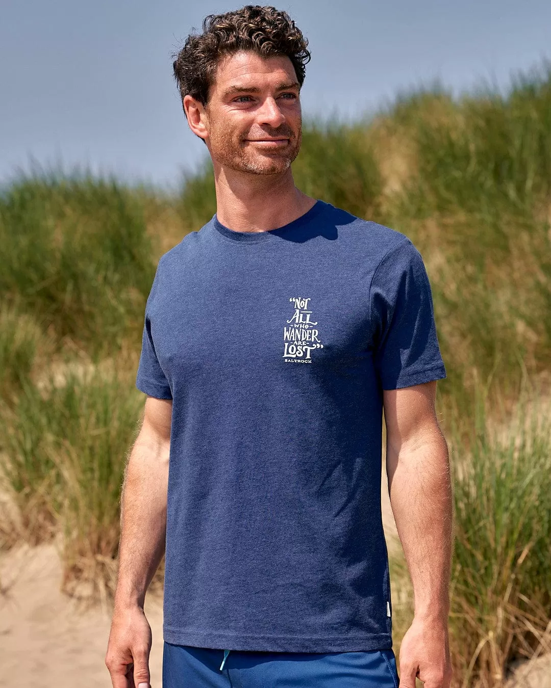 Lost Ships - Mens Short Sleeve T-Shirt - Blue