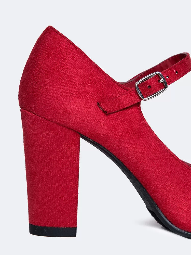 Mary Jane Round Toe Heel