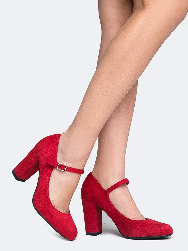 Mary Jane Round Toe Heel