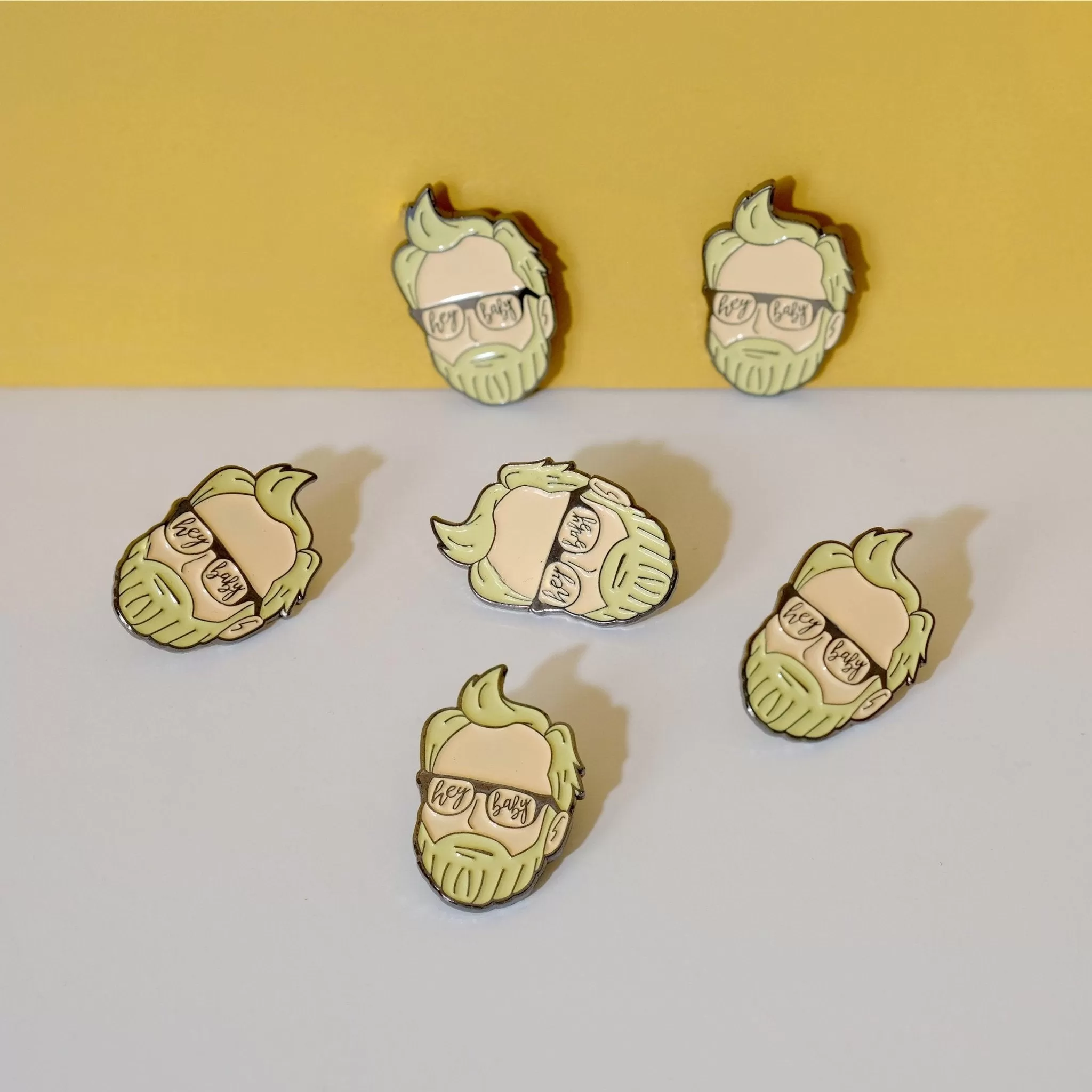 Matt Berninger Hey Baby Enamel Pin by ADZdesigns