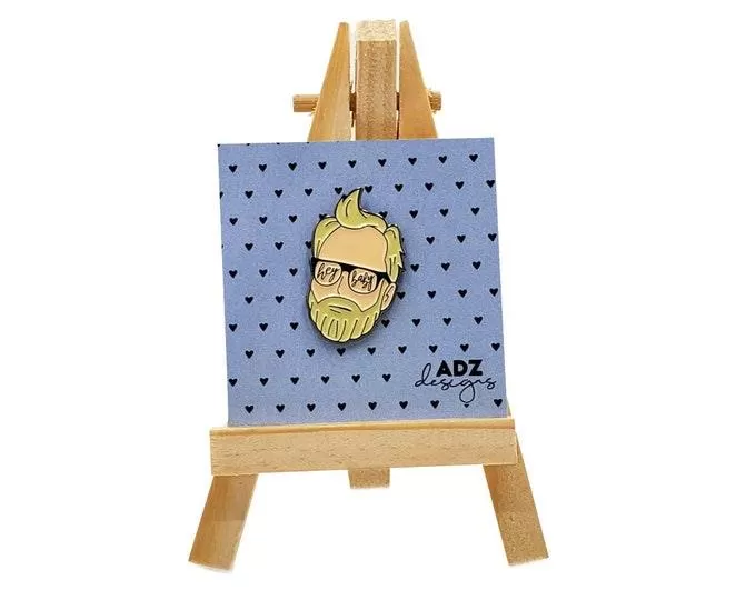 Matt Berninger Hey Baby Enamel Pin by ADZdesigns