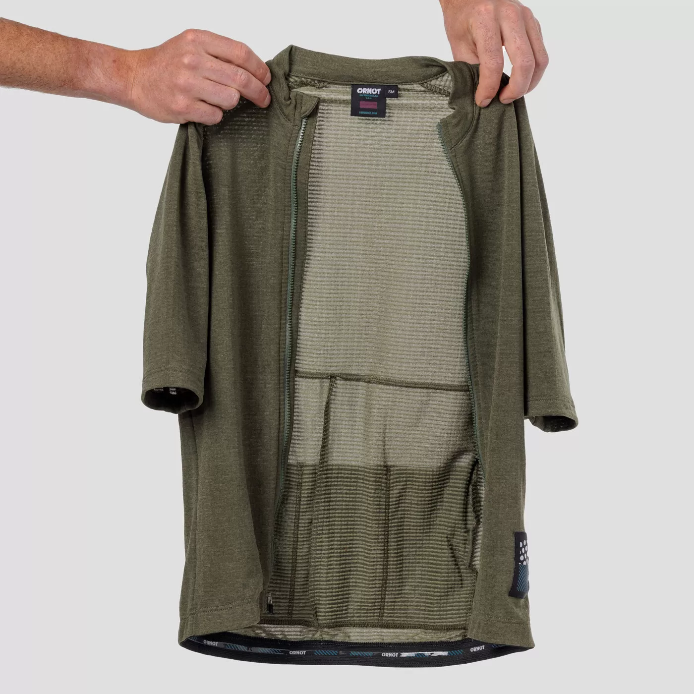 Men's Micro Grid Jersey - Olive