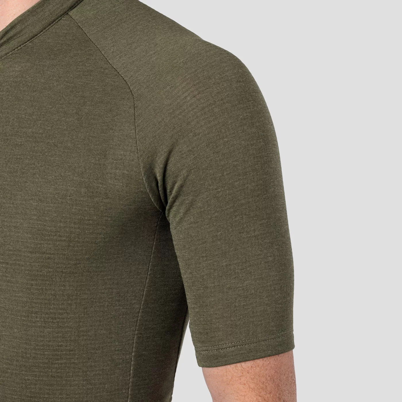 Men's Micro Grid Jersey - Olive