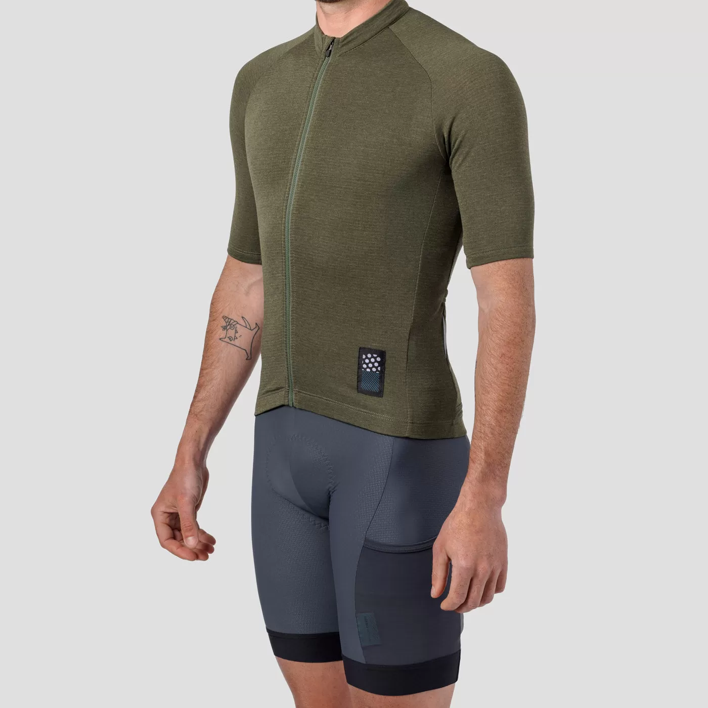 Men's Micro Grid Jersey - Olive