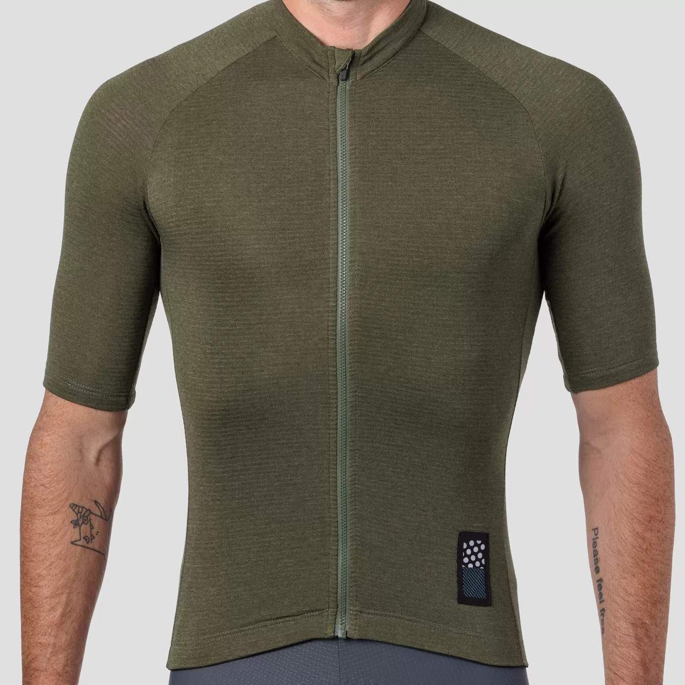 Men's Micro Grid Jersey - Olive