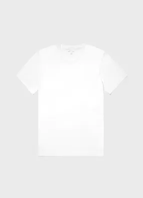 Men's Silk Cotton T-shirt in White