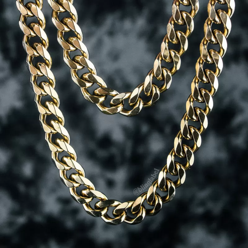 Miami Cuban Link Choker Chain in Gold