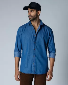 Mid Blue Denim Shirt