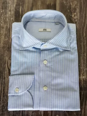 Mille Striped Cotton Dress Shirt - Multi-Blue