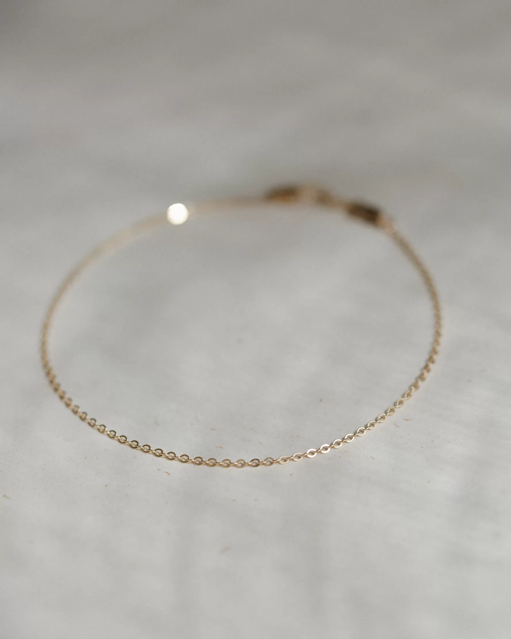 Minimal Cable Chain Anklet