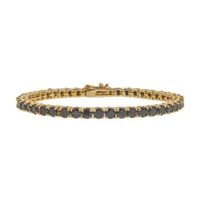 Mister Crystal Gold & Black Bracelet