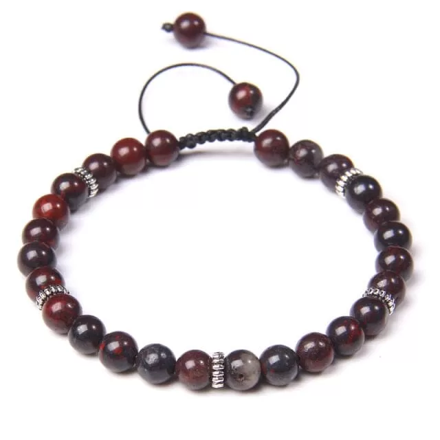 Natural Bloodstone Adjustable Bracelet