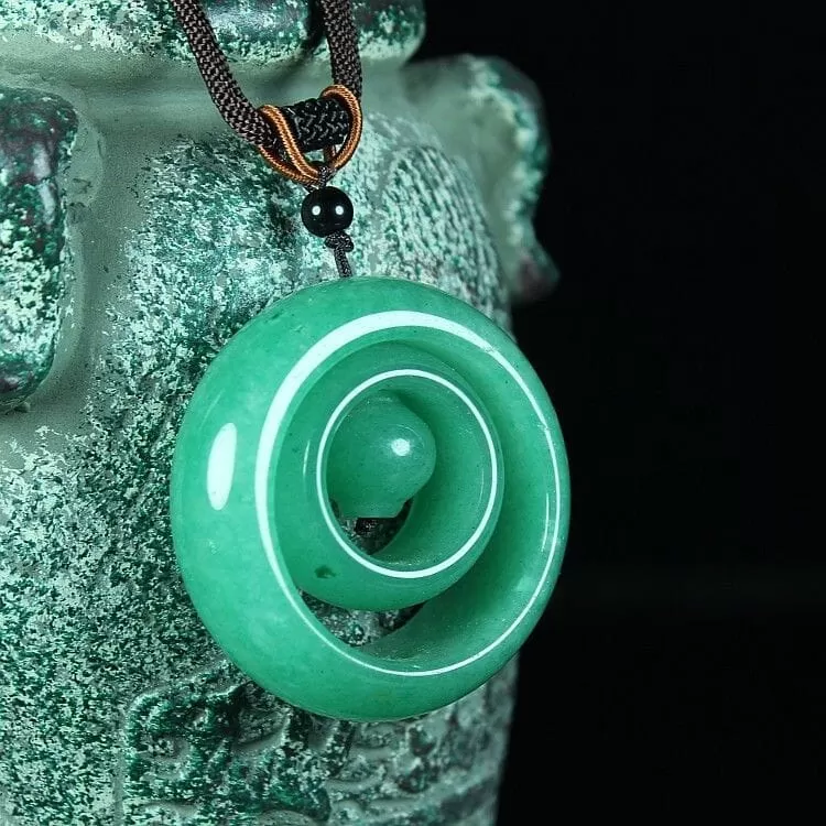 Natural Tanglin Jade Stone Pendant Necklace