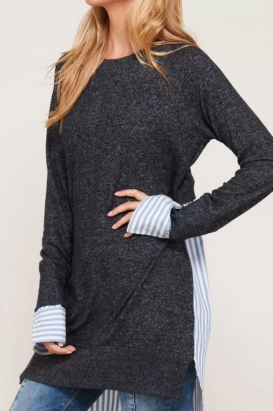 Office Wear Tunic Sweater