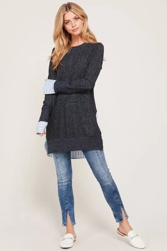 Office Wear Tunic Sweater