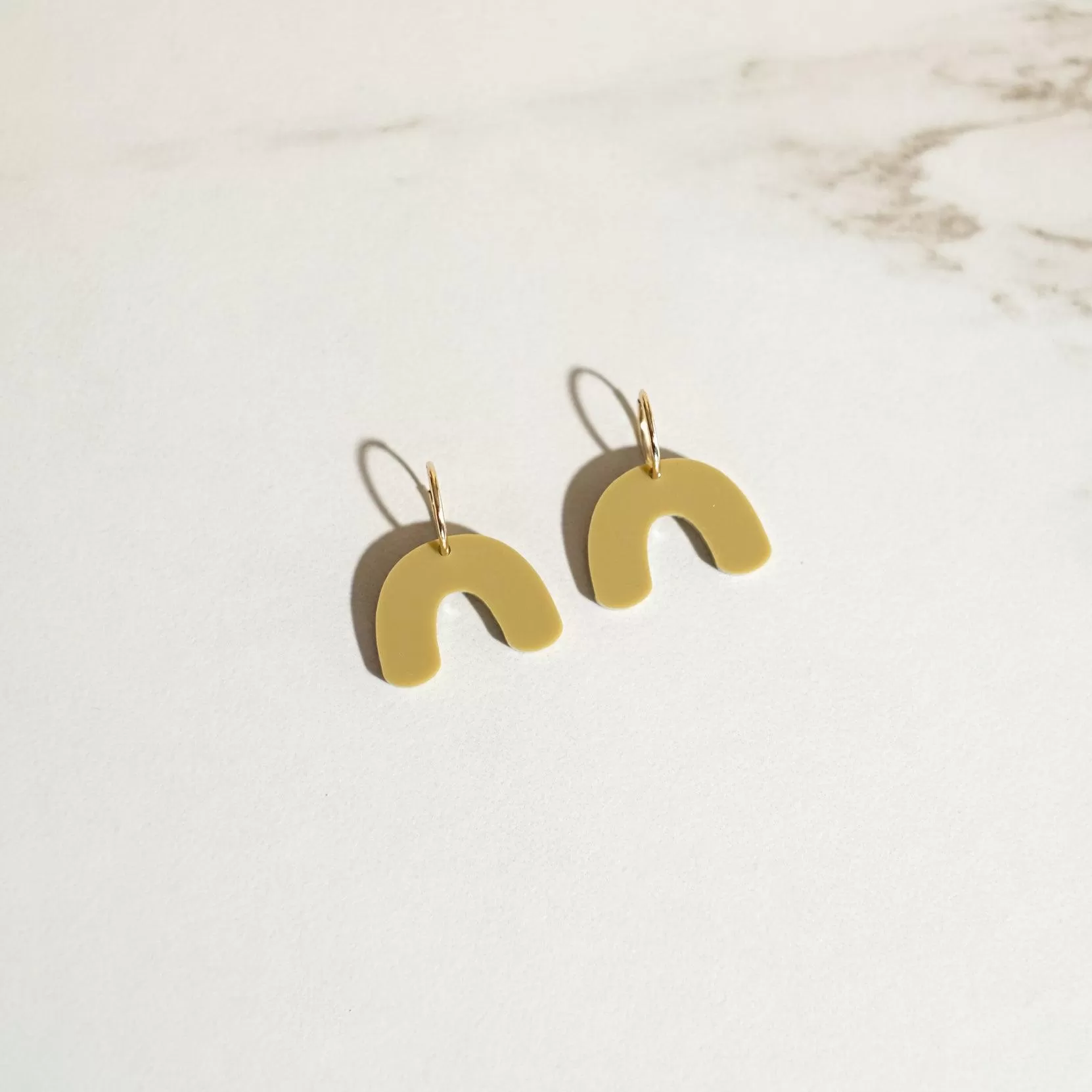 Olive - Mini Arch Hoop Earrings