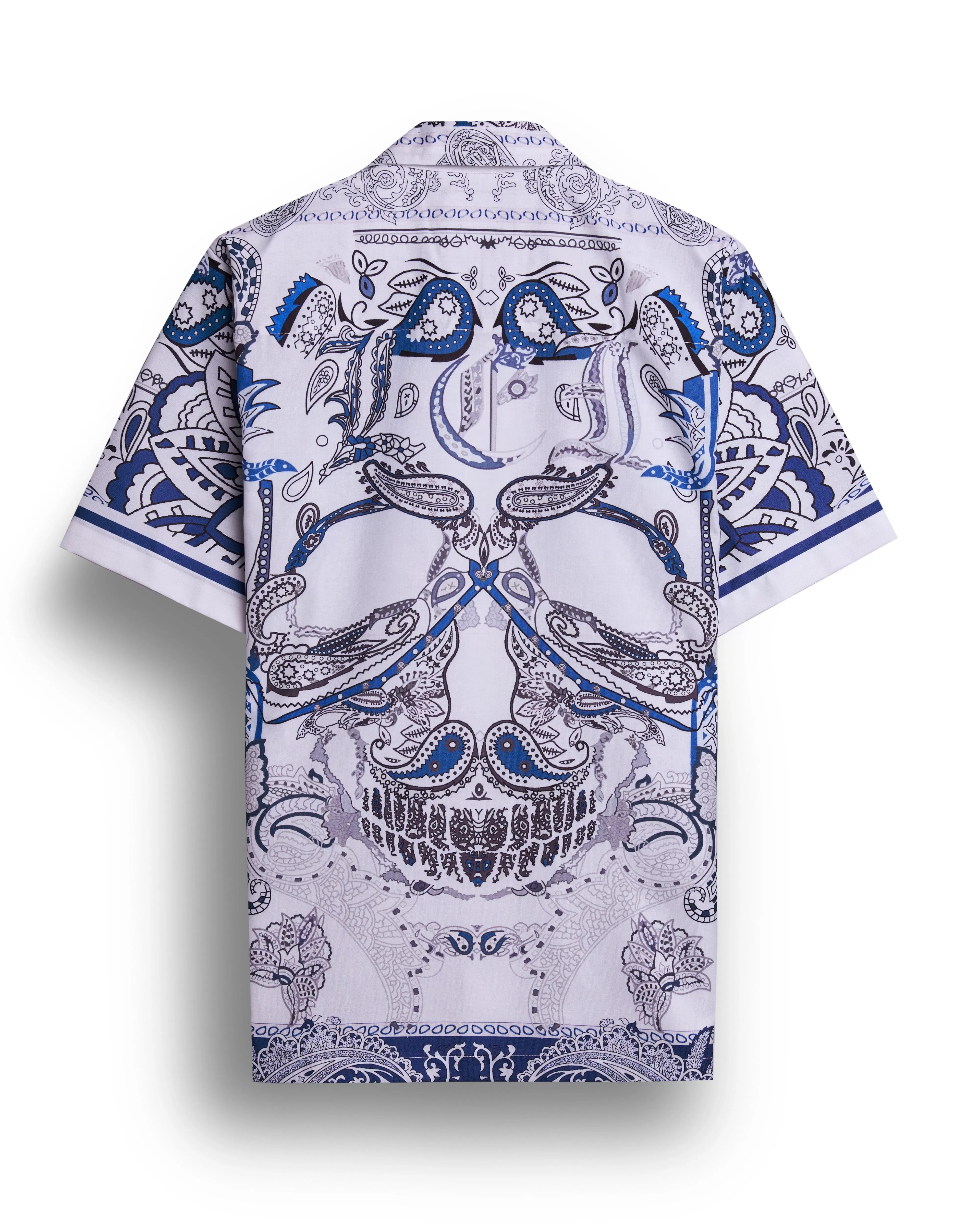 Paisley court printed short sleeve shirt for men