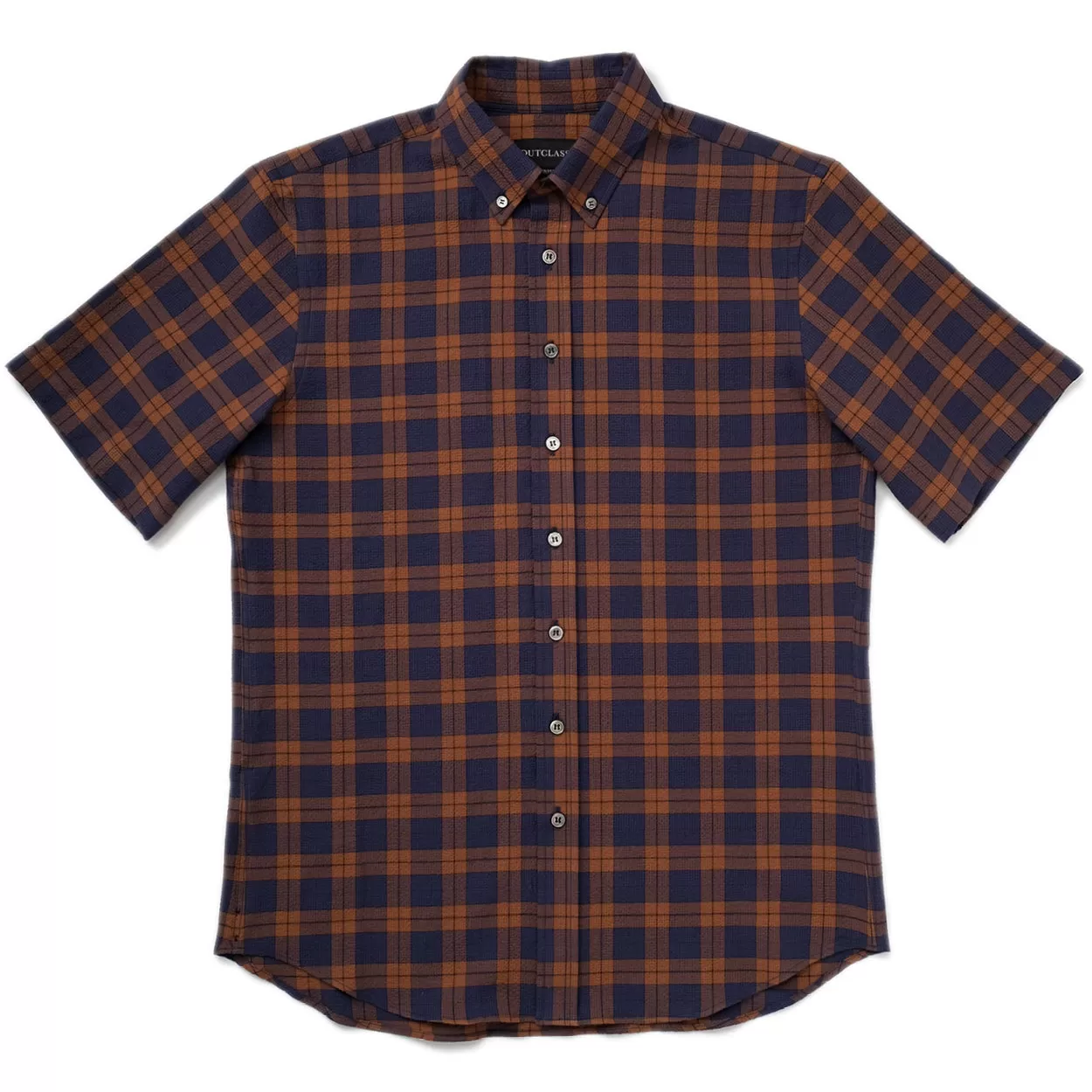 Plaid Micro Seersucker S/S Shirt