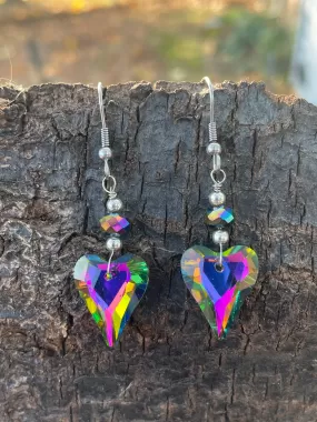 Pointed Heart Earrings