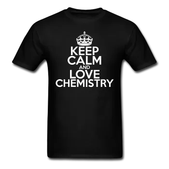 "Keep Calm and Love Chemistry" (white) - Men's T-Shirt