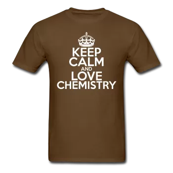 "Keep Calm and Love Chemistry" (white) - Men's T-Shirt