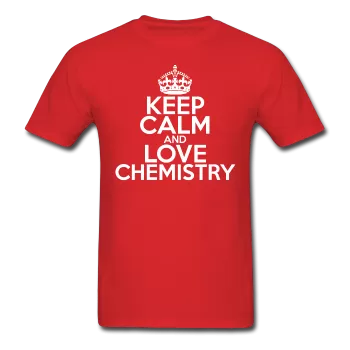 "Keep Calm and Love Chemistry" (white) - Men's T-Shirt