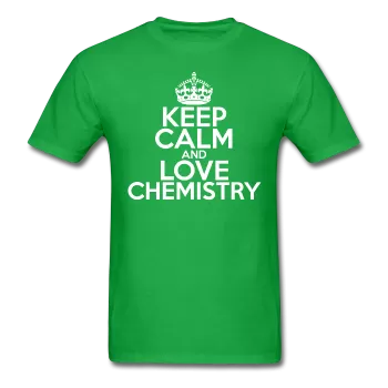 "Keep Calm and Love Chemistry" (white) - Men's T-Shirt