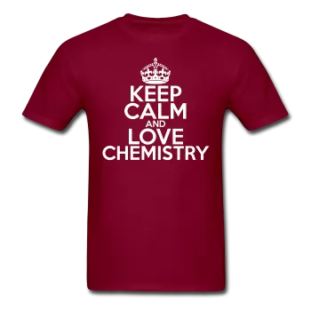 "Keep Calm and Love Chemistry" (white) - Men's T-Shirt