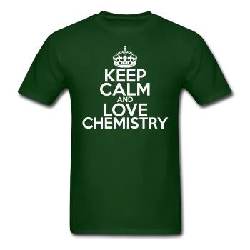 "Keep Calm and Love Chemistry" (white) - Men's T-Shirt