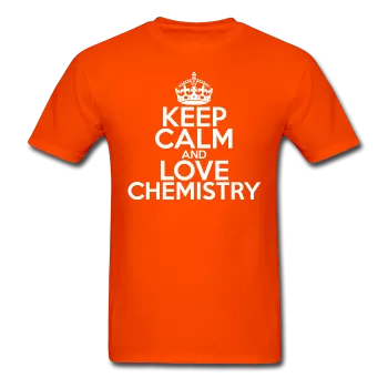 "Keep Calm and Love Chemistry" (white) - Men's T-Shirt