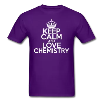 "Keep Calm and Love Chemistry" (white) - Men's T-Shirt