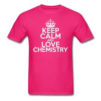 "Keep Calm and Love Chemistry" (white) - Men's T-Shirt