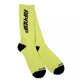 RIPNDIP FIELD SOCKS-YELLOW