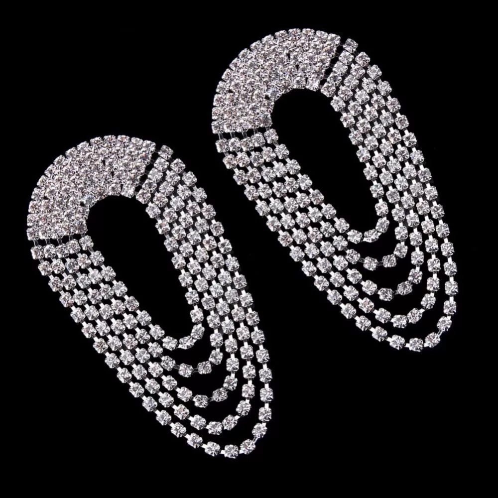 Roa Rhinestone Statement Earrings - LAST CHANCE