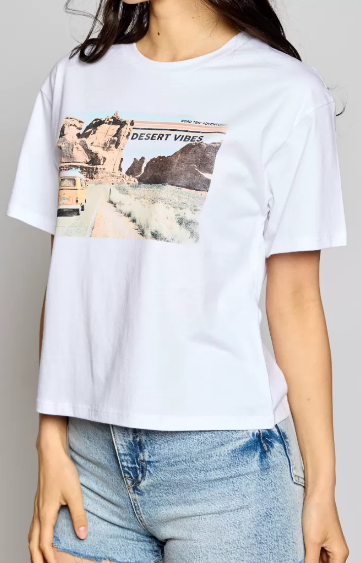 Road Trip Adventures Graphic Tee-White