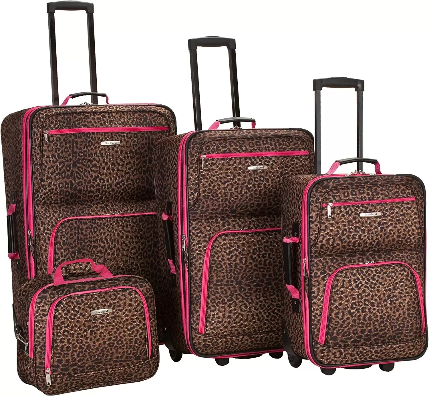 Rockland Jungle Softside Upright Luggage Set 4-Piece (14/29/24/28)