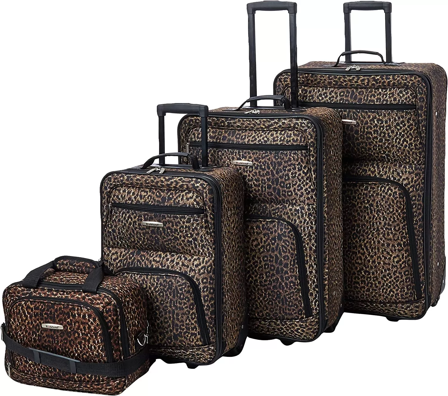 Rockland Jungle Softside Upright Luggage Set 4-Piece (14/29/24/28)