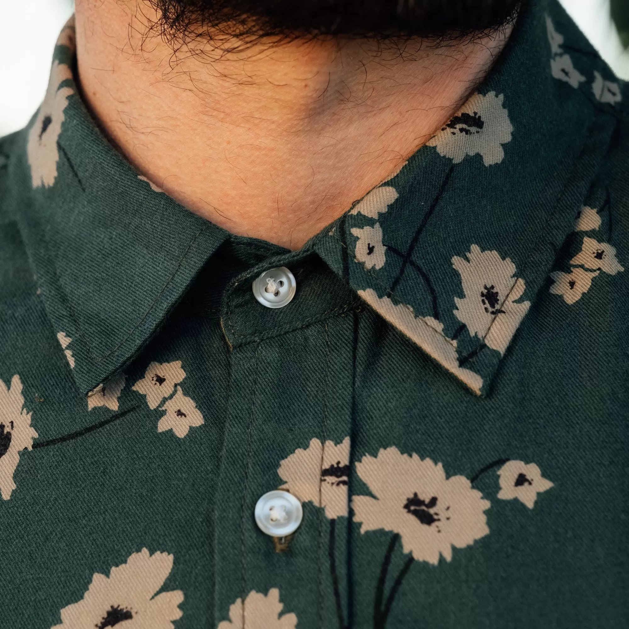 Rogue Territory Oxford Shirt Emerald Floral