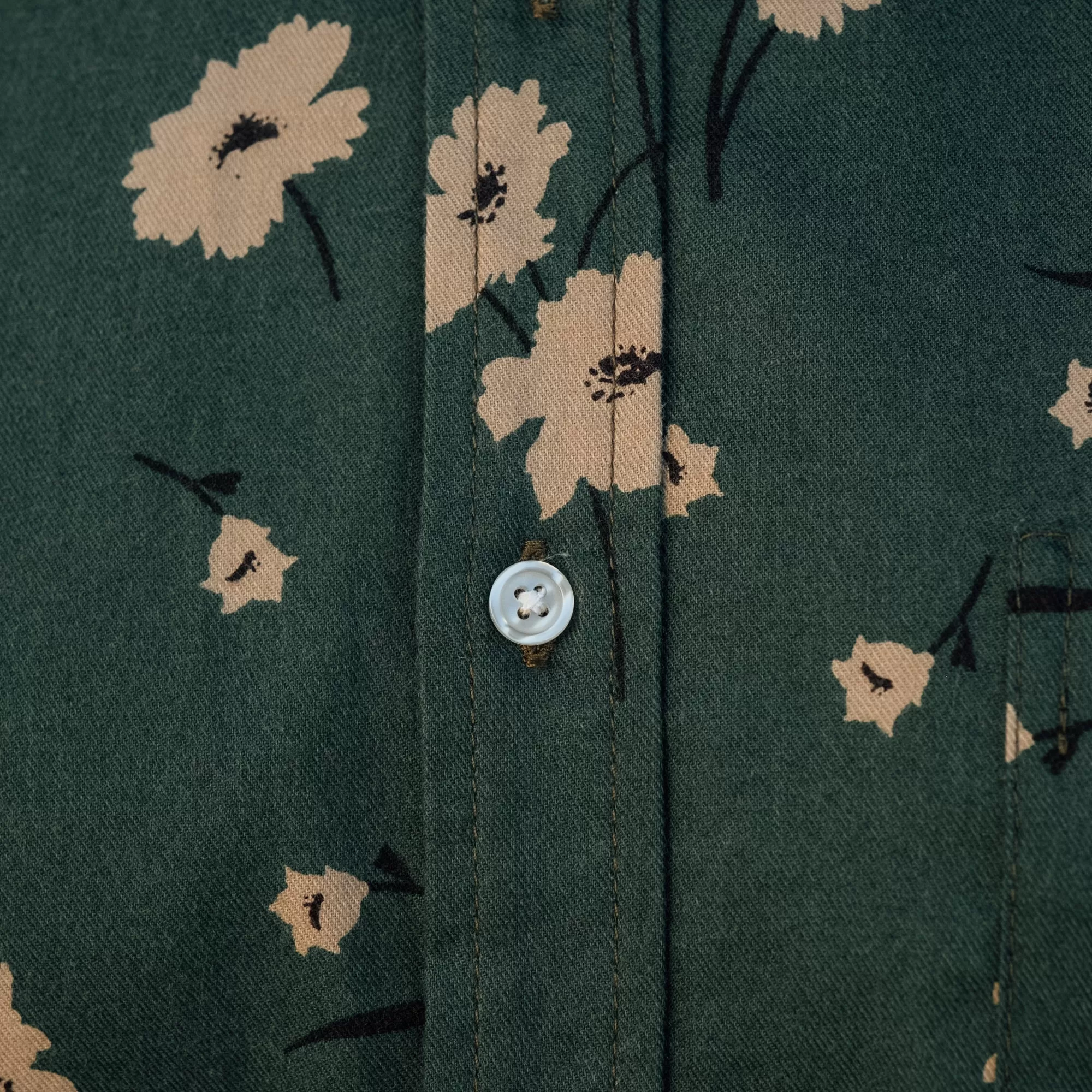 Rogue Territory Oxford Shirt Emerald Floral