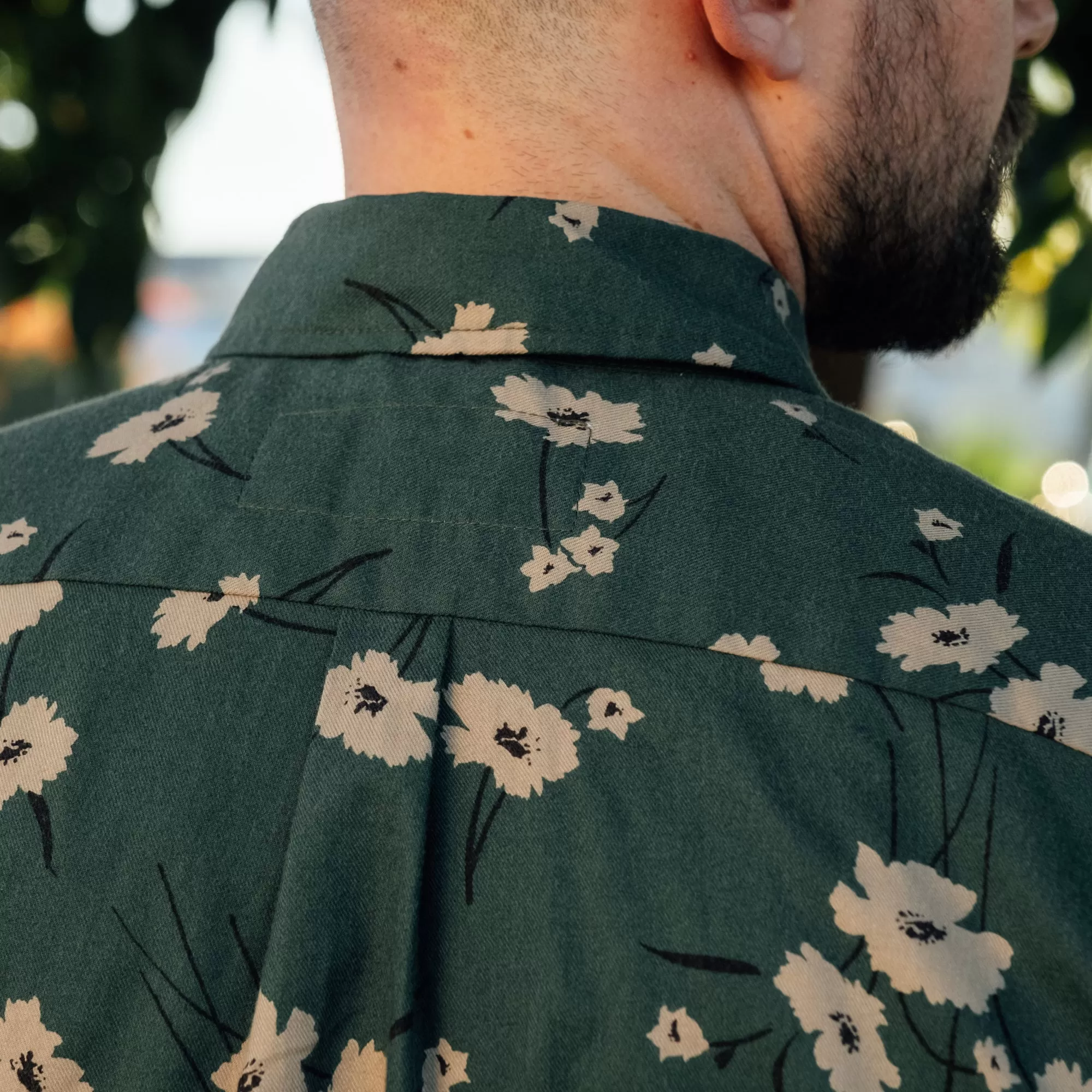 Rogue Territory Oxford Shirt Emerald Floral