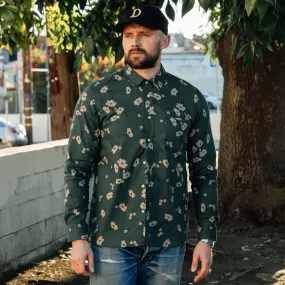 Rogue Territory Oxford Shirt Emerald Floral