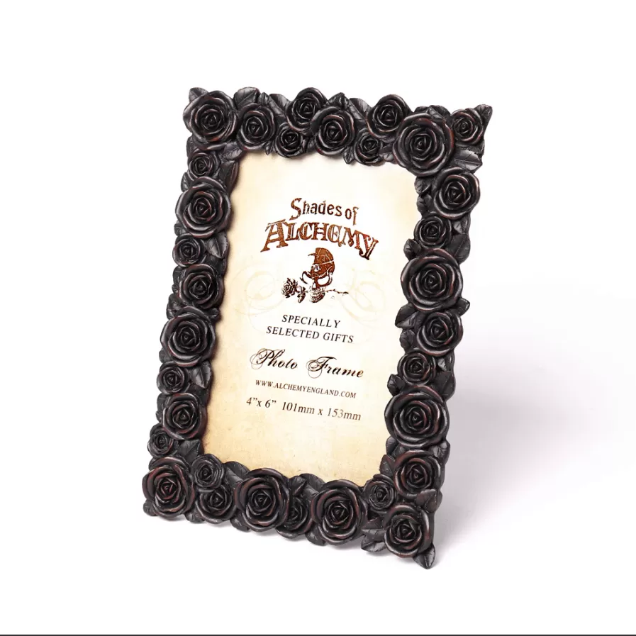 Rose Photo Frame (4x6) Black