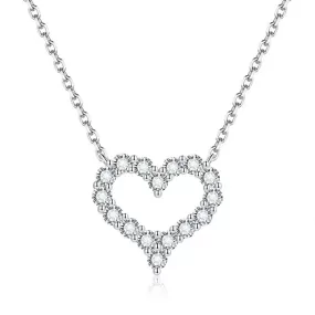 S925 Moissanite Love Heart Necklace