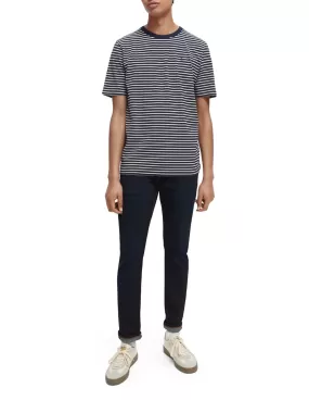 Scotch & Soda -Striped Crewneck Tee - Navy/Cream