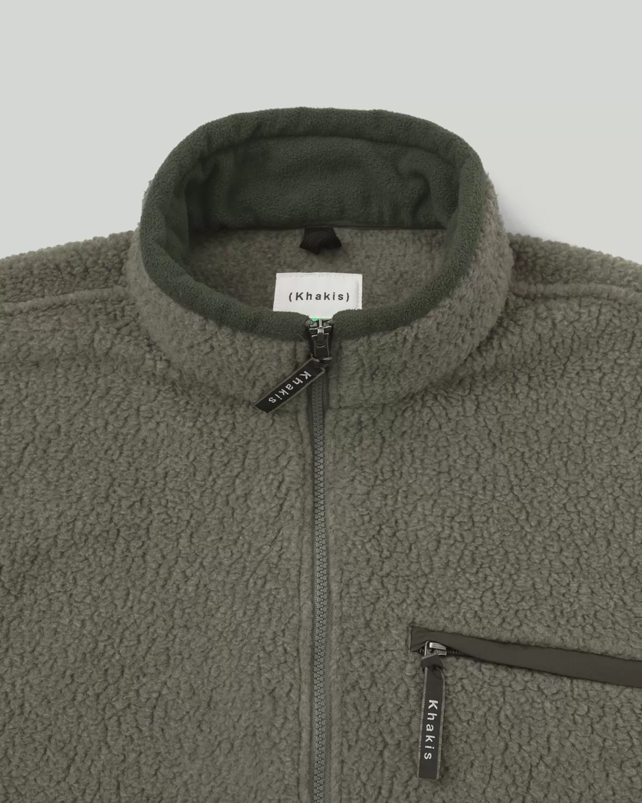 Sherpa Half Zip Pullover Grey