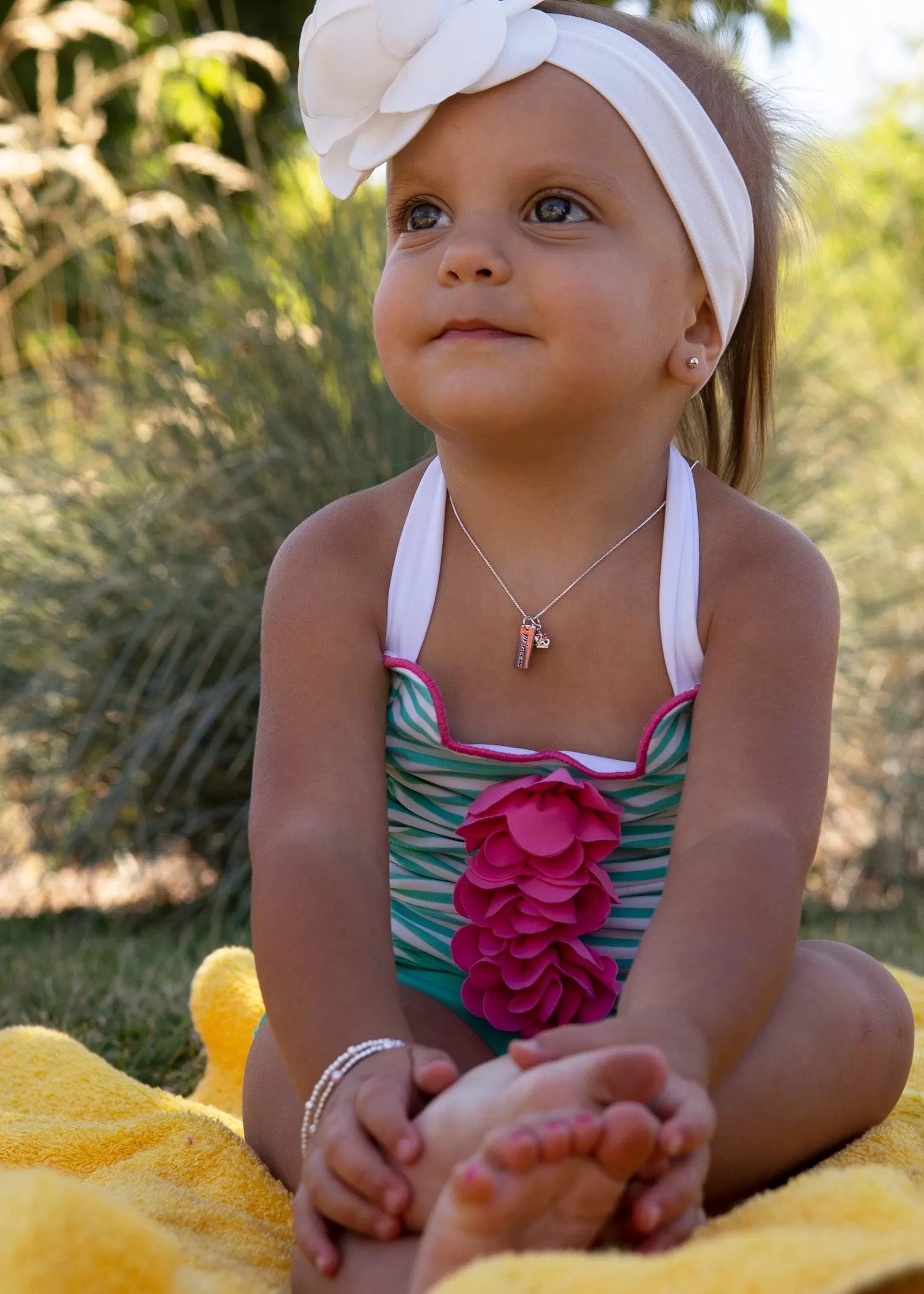 Sterling Silver Double Strand Pearl Bracelet for Toddlers and Kids