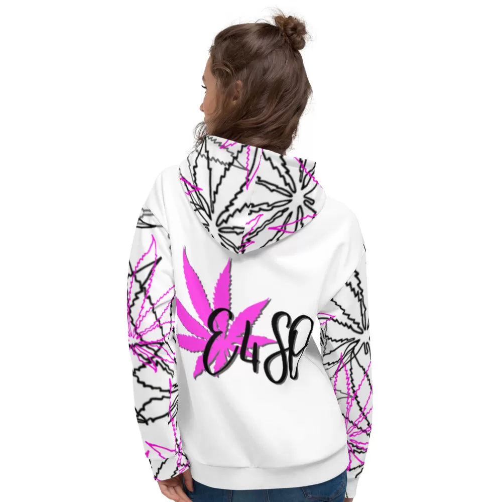 Unisex Pink/Black Leaf E4SO Hoodie