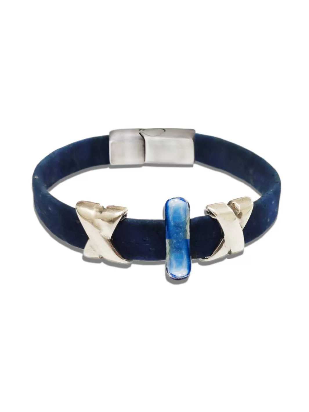 Vegan Cork Arctic Frost Bracelet