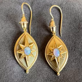 Victorian Opal Drop Earrings