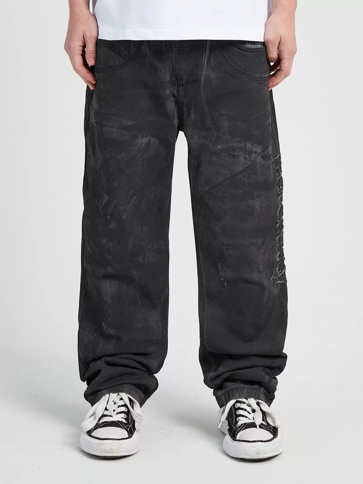 VINTAGE DENIM - PAINTED BLACK